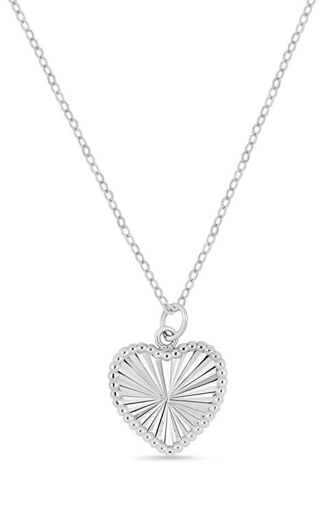 14K Gold Heart Pendant Necklace