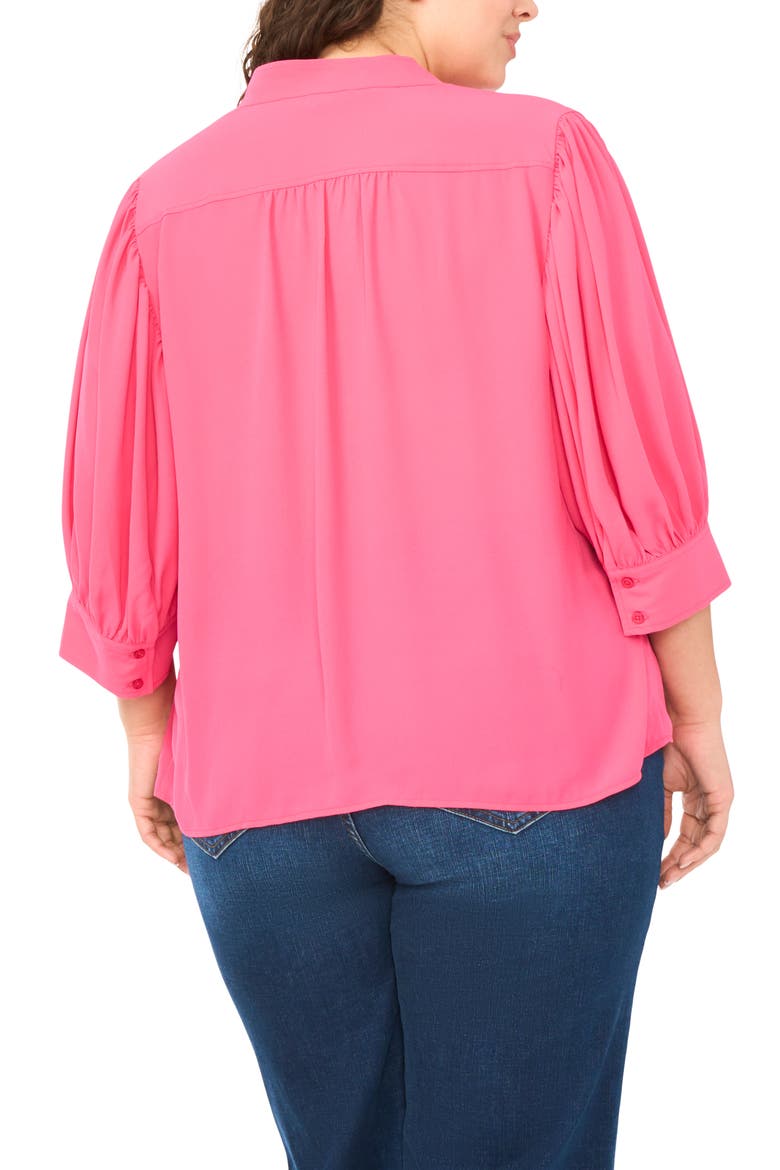 Hidden Placket Shirt, Alternate, color, RASPBERRY RADIANCE