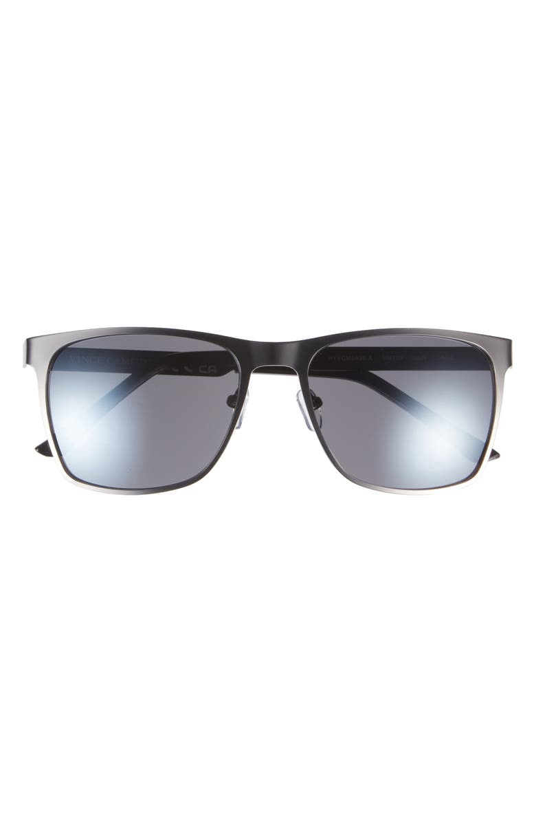 Vince Camuto Square Sunglasses, Alternate, color, Gunmetal