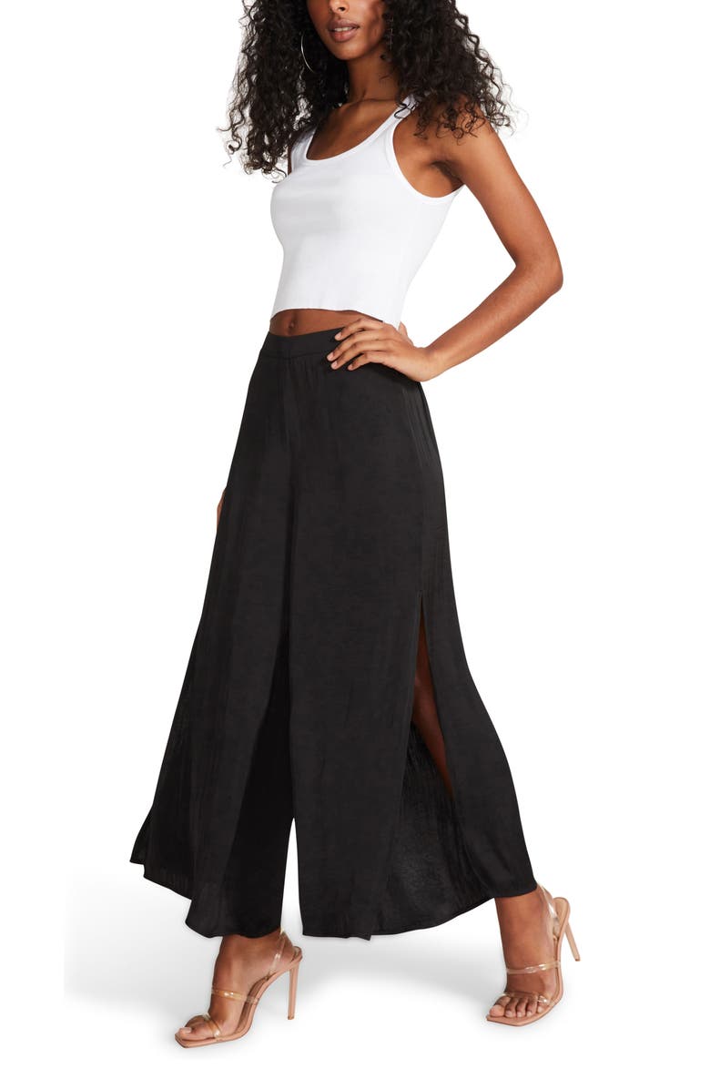 BB Dakota by Steve Madden Breeze By Wide Leg Trousers, Alternate, color, Black