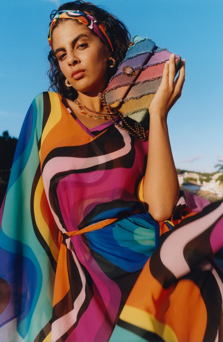 Kurt Geiger London Mini Kensington Denim Crossbody Bag, Alternate, color, Mult/Other