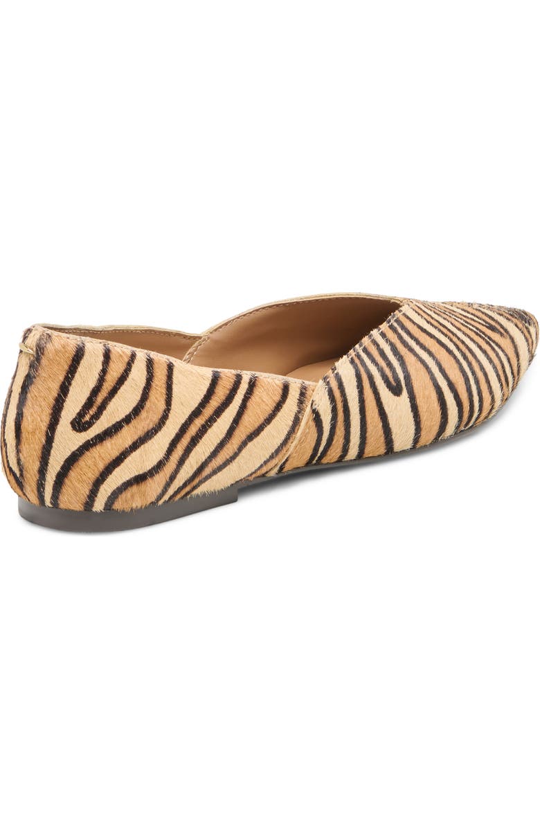 Dolce Vita Gema Genuine Calf Hair Pointed Toe Flat, Alternate, color, Tiger Calf Hair