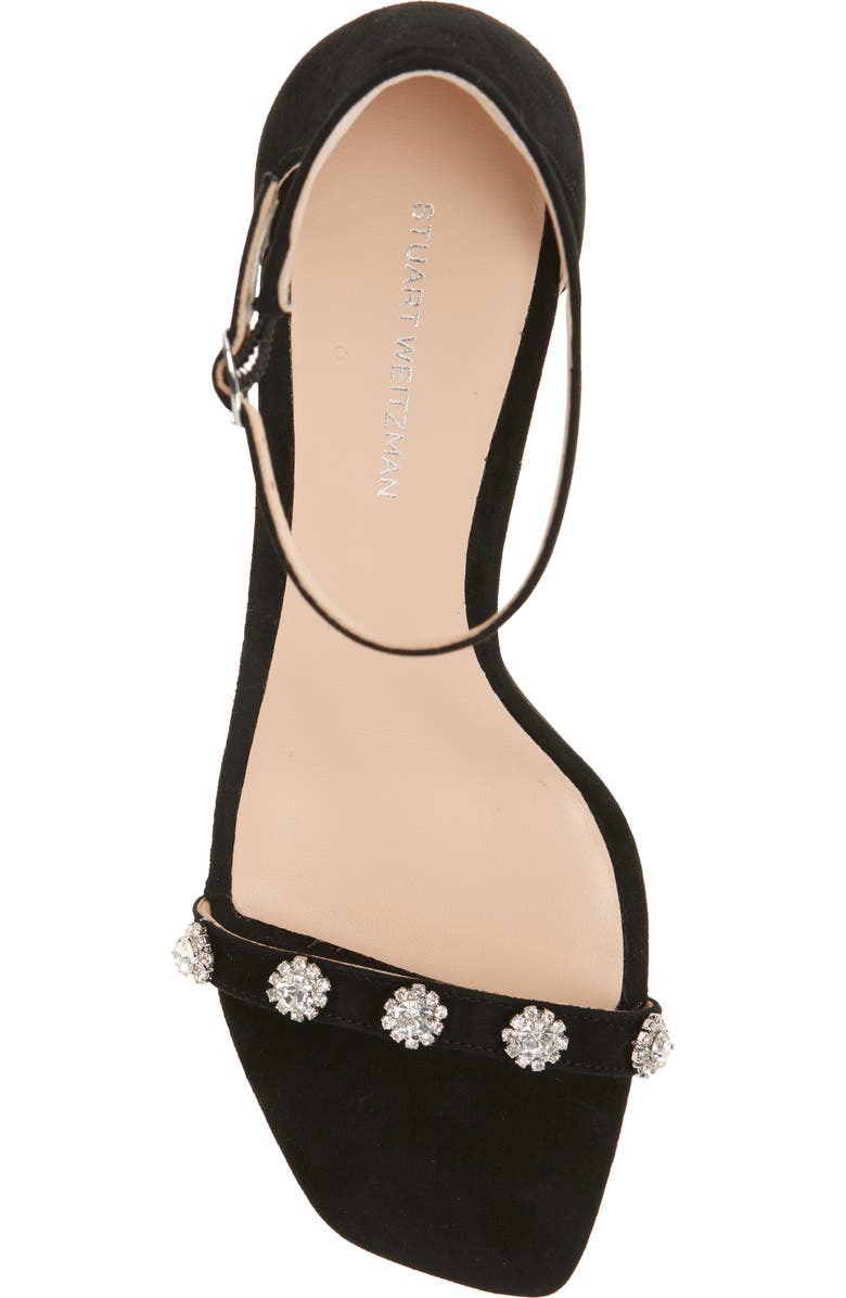 Stuart Weitzman Justina 75 Sandal, Alternate, color, Black