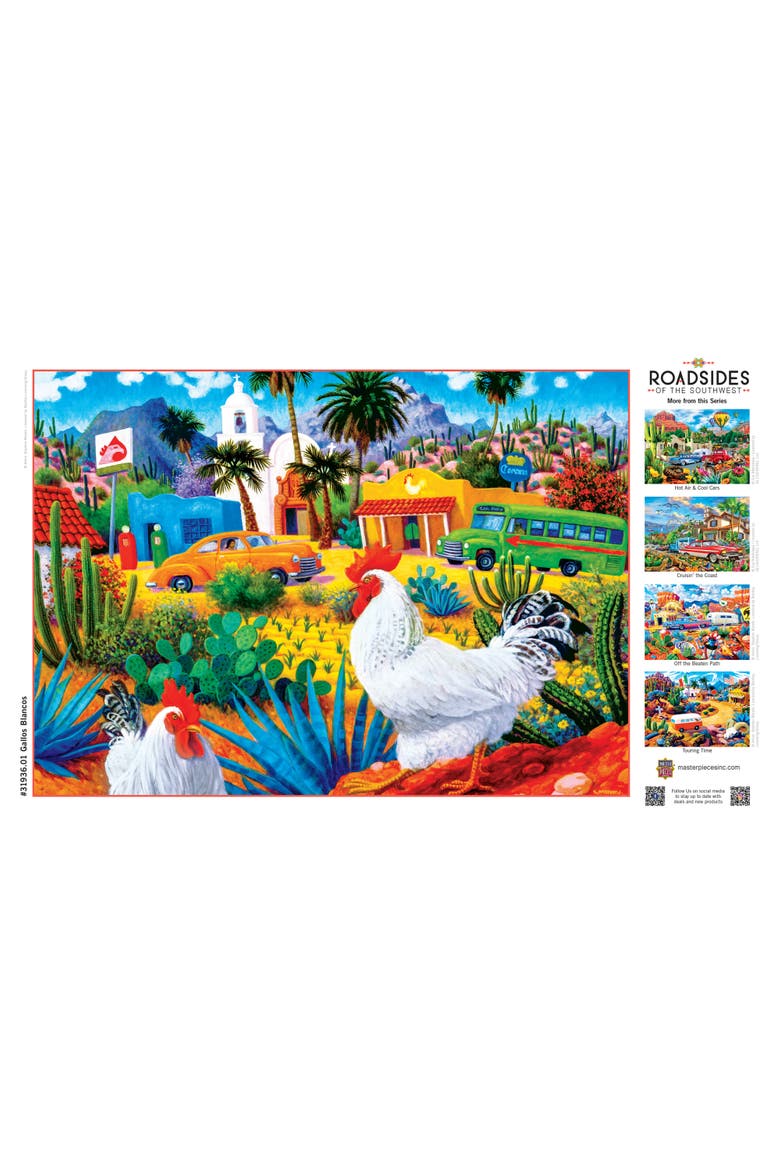 Gallos Blancos 500 Piece Jigsaw Puzzle, Alternate, color, Multicolor