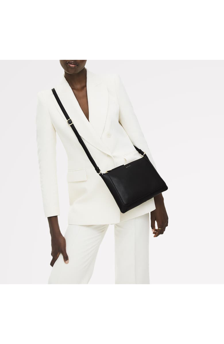 Radley Kew Way Small Ziptop Crossbody Bag, Alternate, color, Black