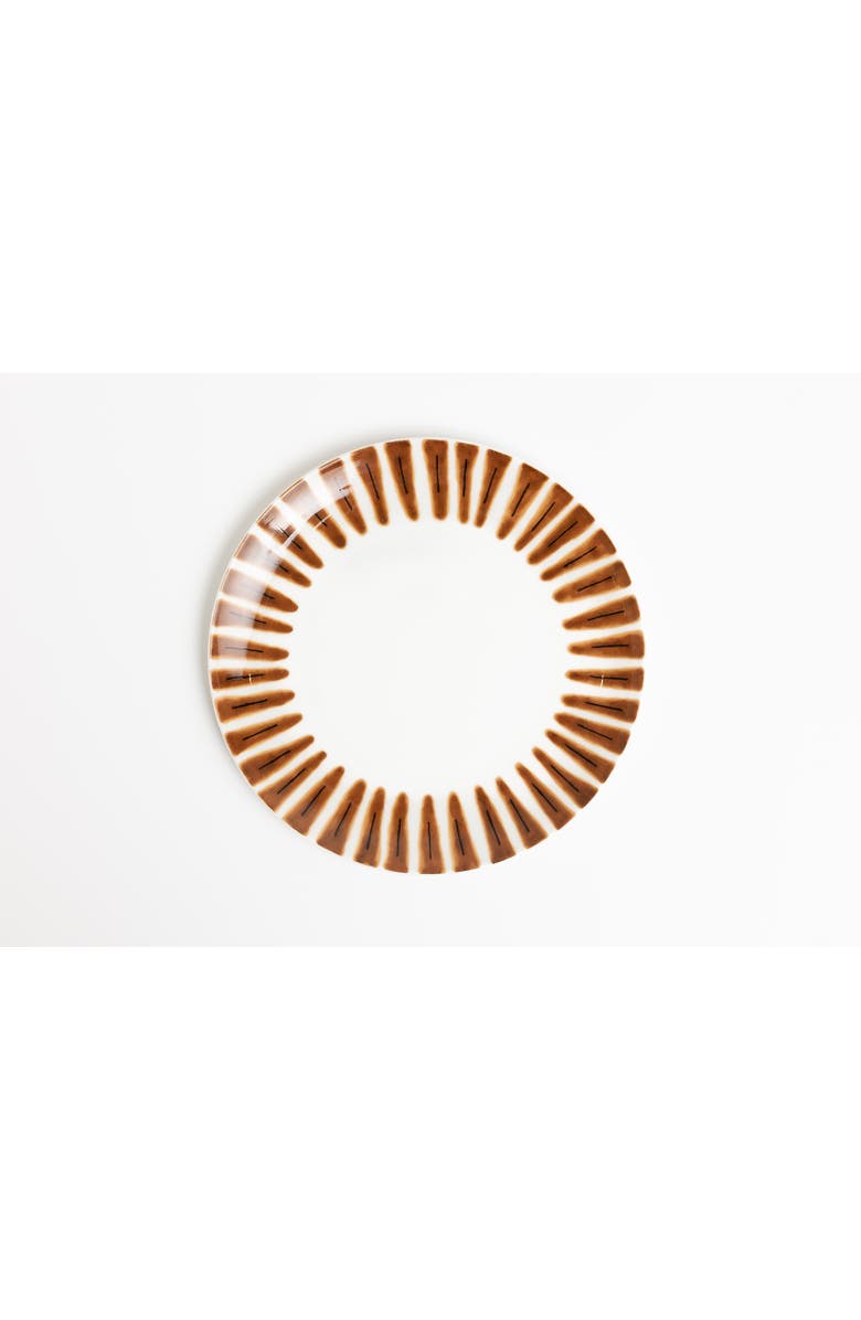 House of Revelry Sunset Strip Dinner Plate Set of Four, Alternate, color, Amber