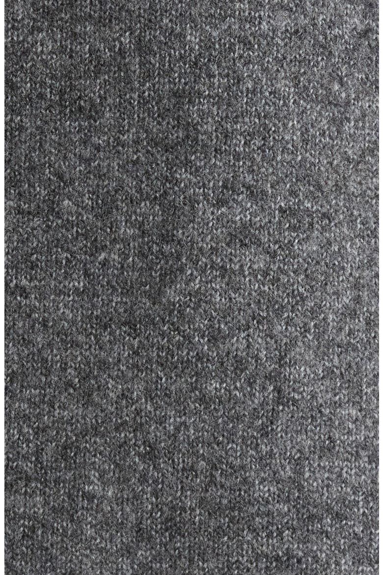 Bow Appliqu Short Sleeve Sweater, Alternate, color, MEDIUM HEATHER GREY