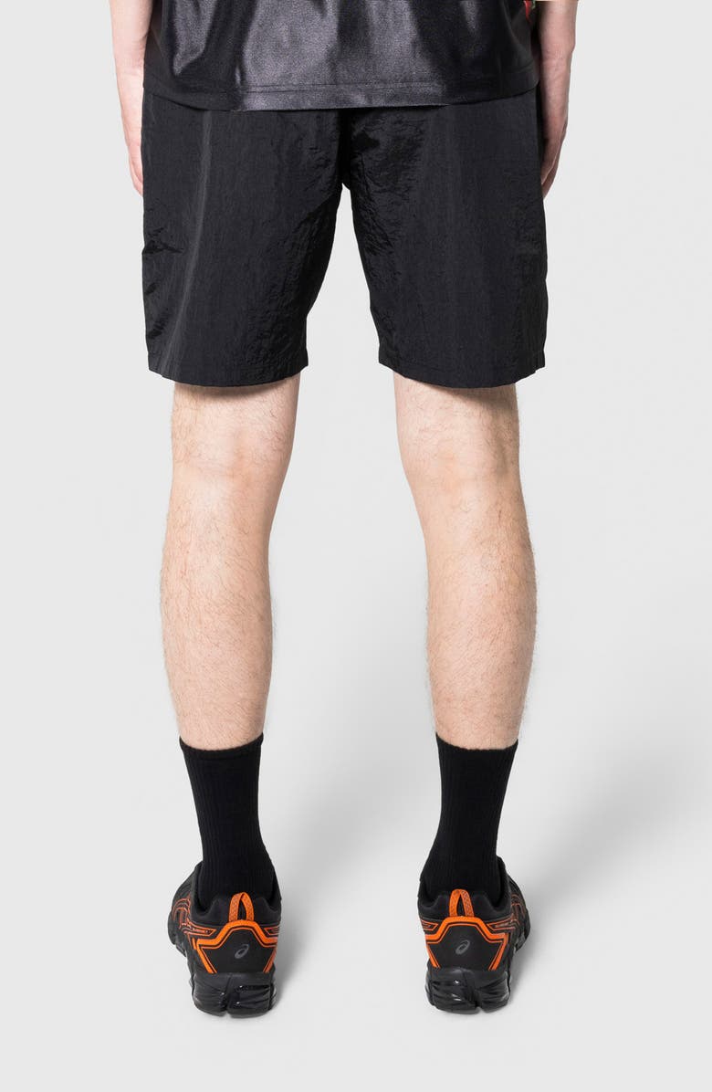 PLEASURES x Daft Punk Crush Hiking Shorts, Alternate, color, Black