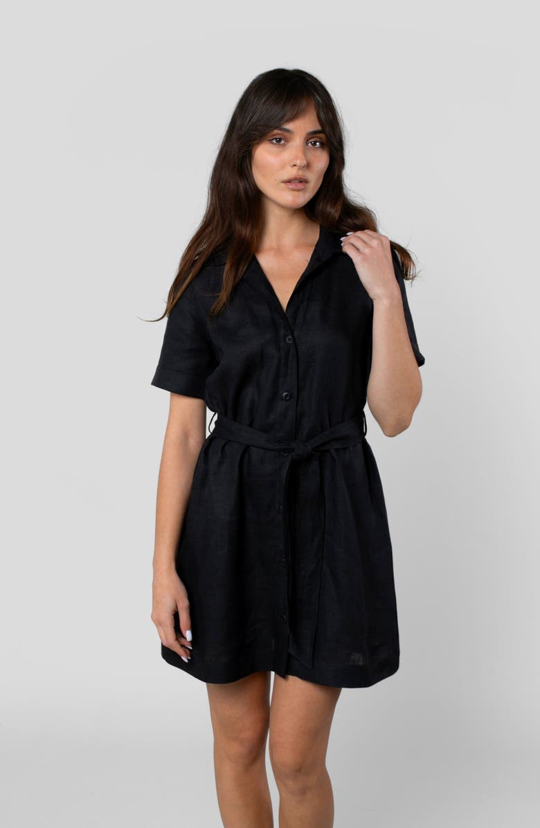 LEISURE LAB Montage Dress, Main, color, Black