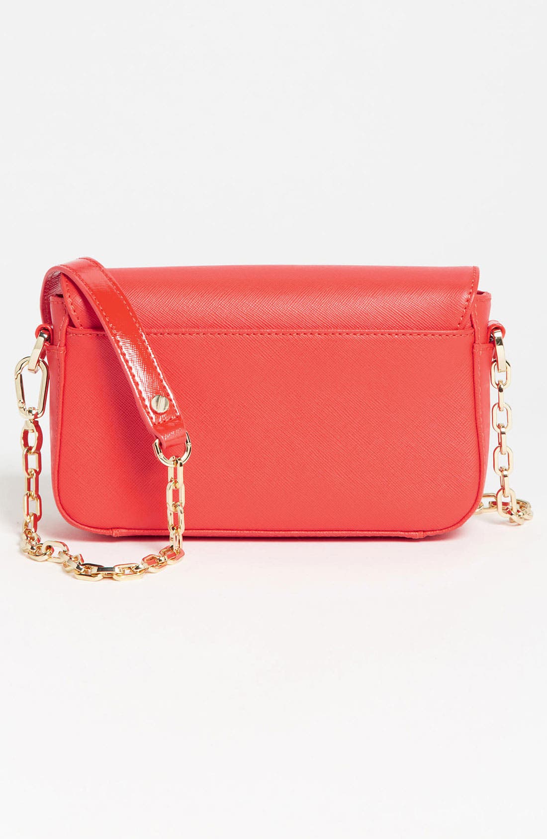 'Robinson - Mini' Saffiano Leather Crossbody Bag, Alternate, color, POPPY RED