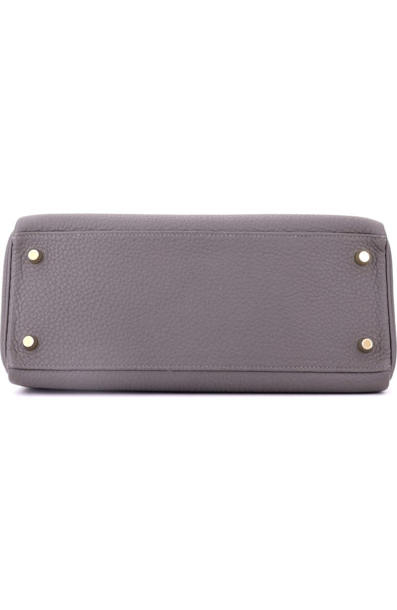 Pre-Owned Hermes Kelly Handbag Grey Togo with Gold Hardware 28, Alternate, color, Gris Meyer