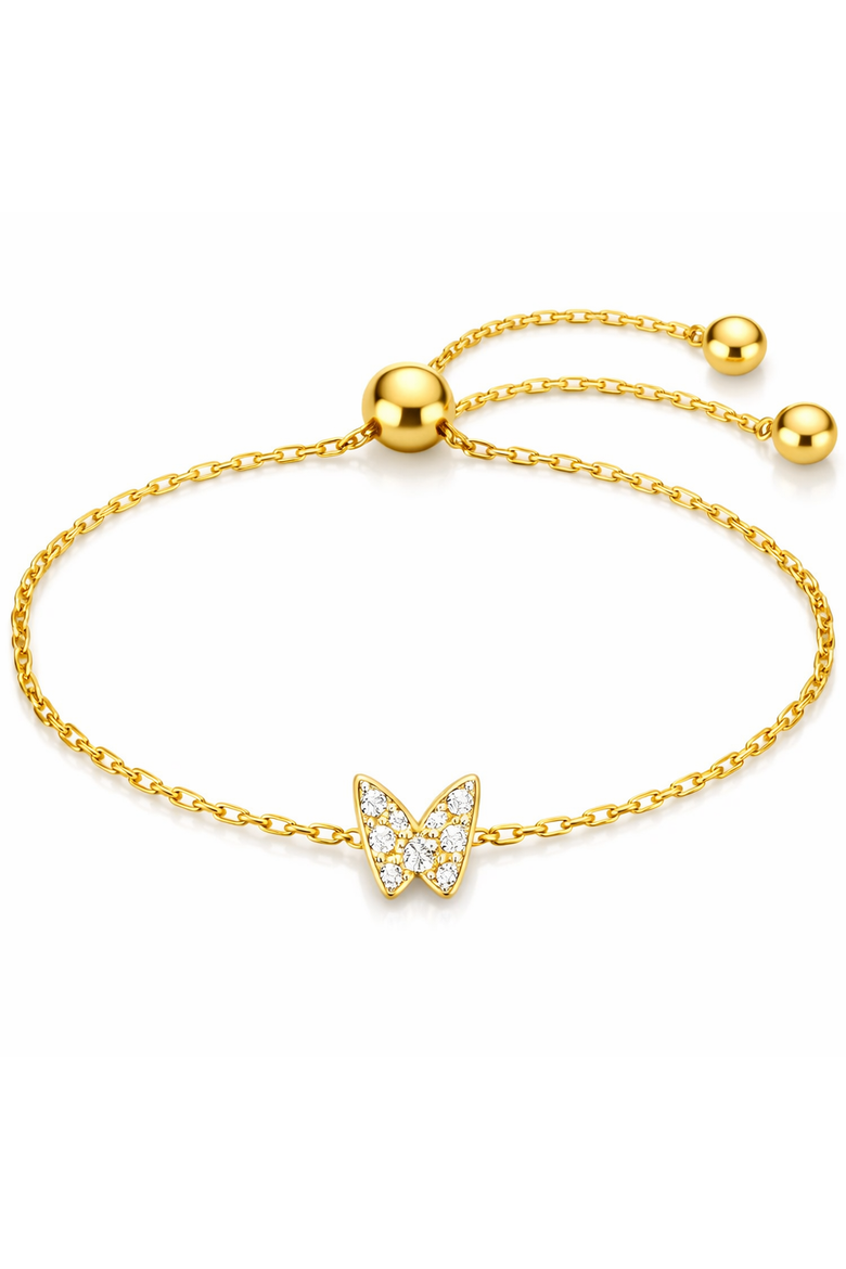 Gold-Tone Butterfly Jewelry Set, Alternate, color, Gold