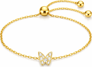 Donatello Gian Gold-Tone Adjustable Butterfly Bracelet