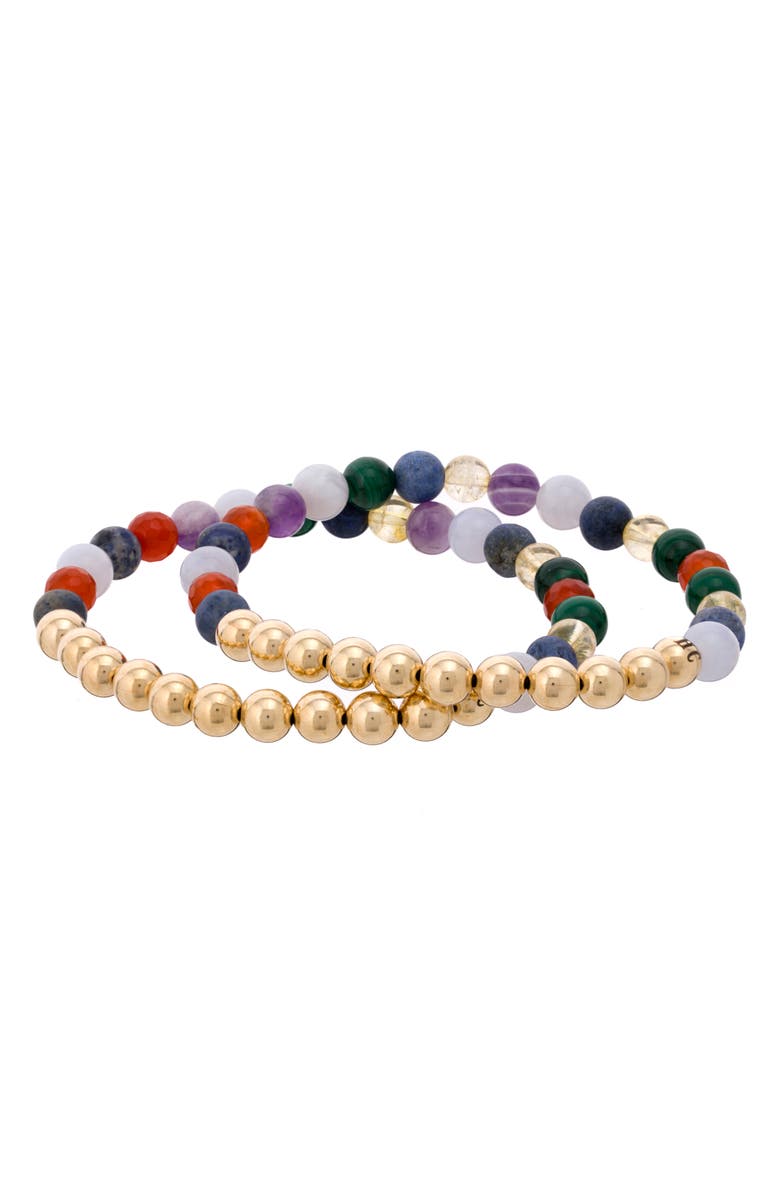 The Healer’s Collection N8 Sleep Set of 2 Healer's Bracelets, Alternate, color, Yellow Gold