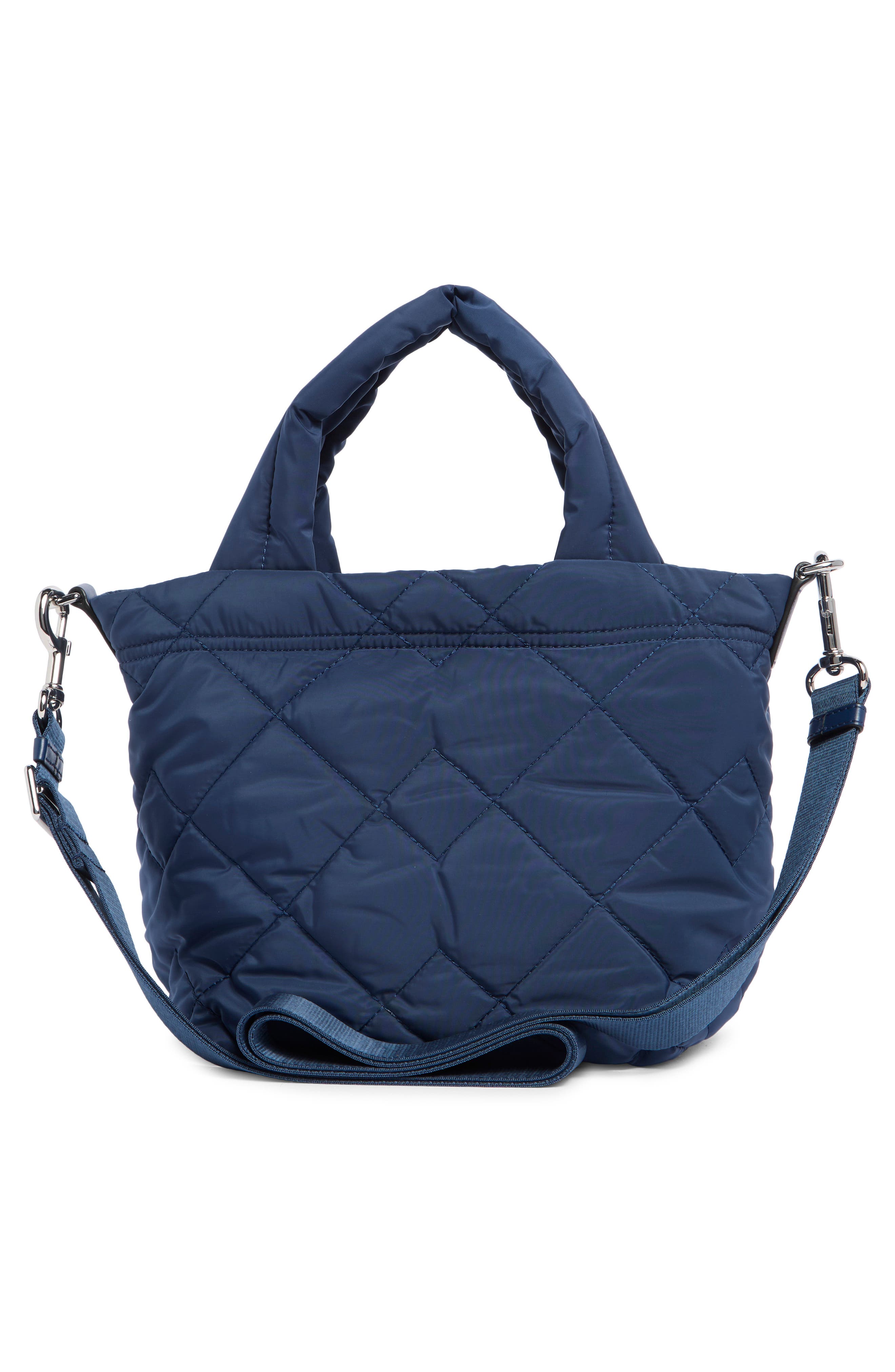 Marc Jacobs Mini Quilted Nylon Tote, Alternate, color, Azure Blue