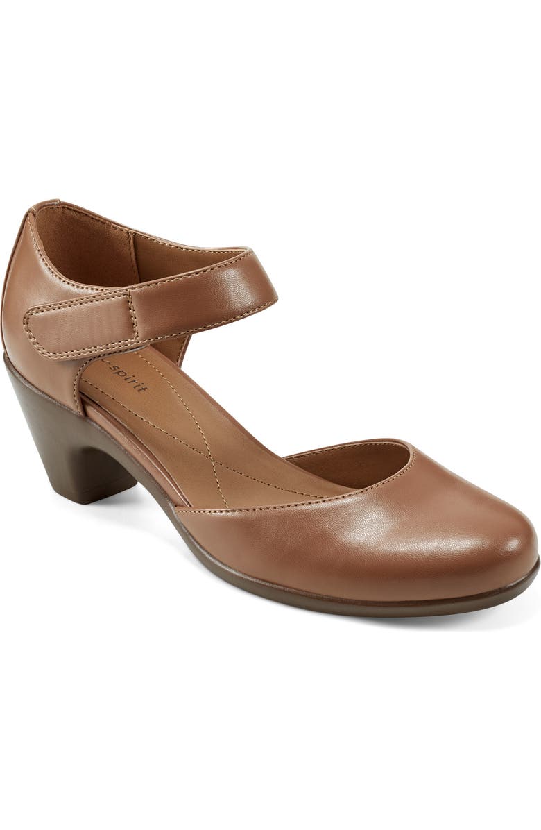 Easy Spirit Casity d'Orsay Mid Pump, Main, color, Medium Brown