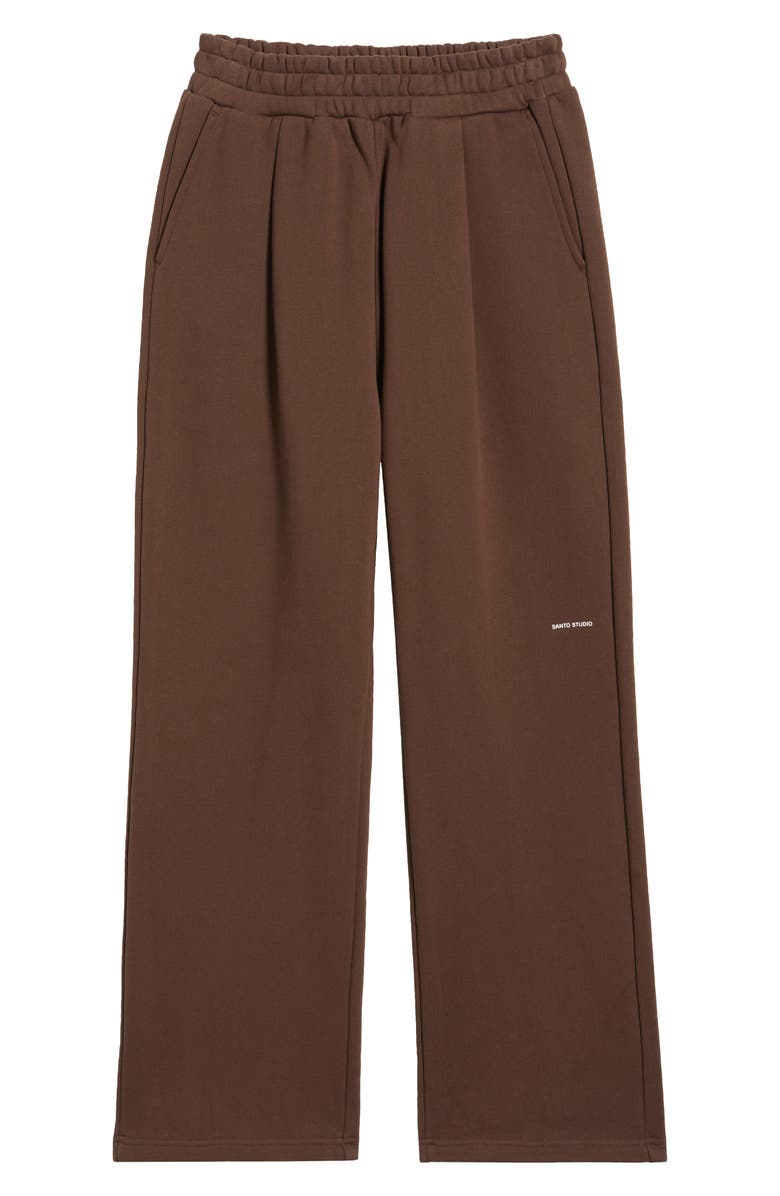 SANTO STUDIO Presto Fleece Track Pants, Alternate, color, Holy Brown