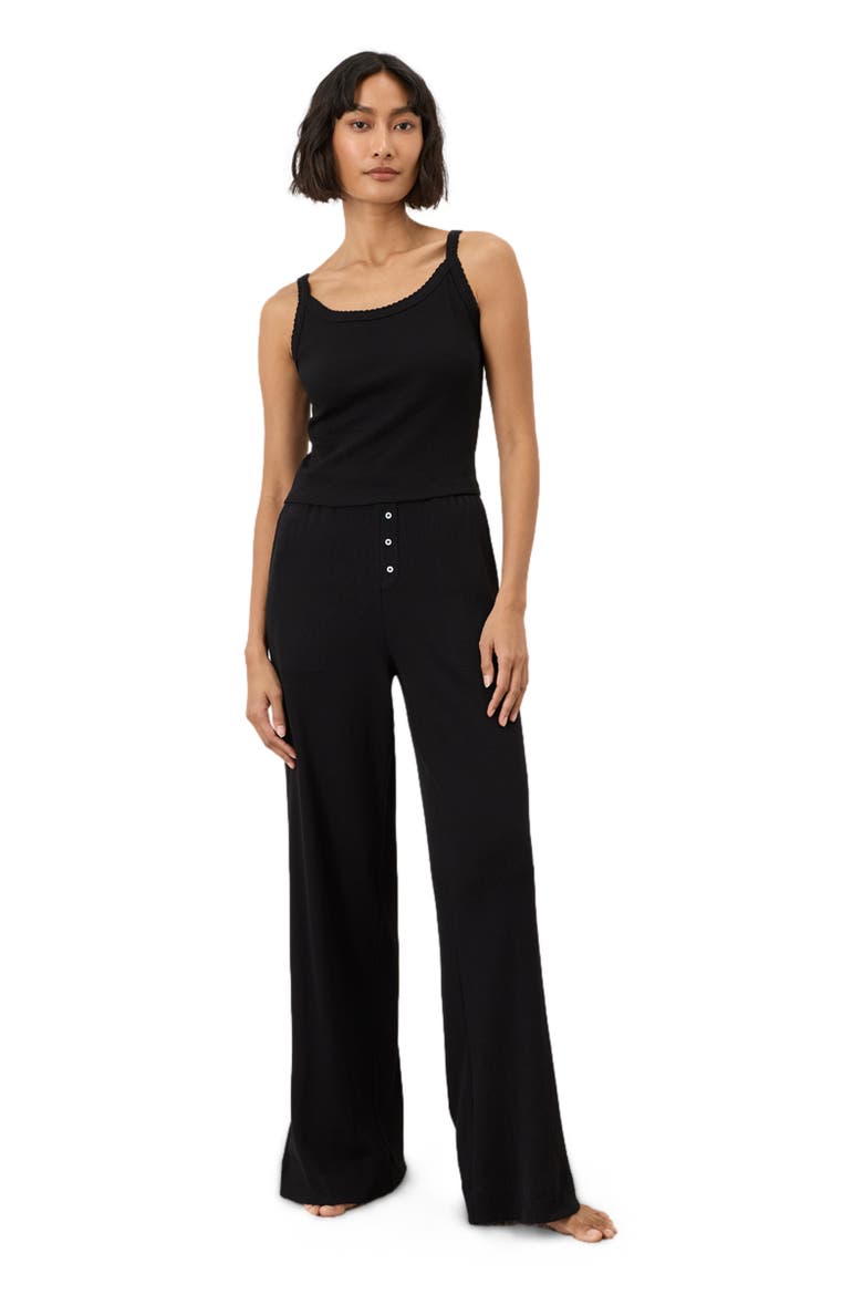 Dream Rib Cami Made with Organic Cotton, Alternate, color, Black
