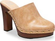 CHASE AND CHLOE Studded Platform Mule