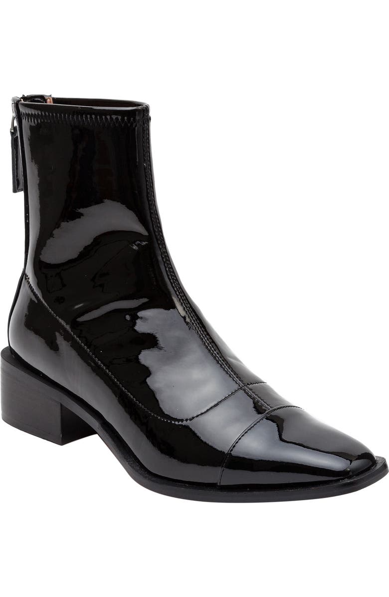 Linea Paolo Venata Block Heel Bootie, Main, color, Black