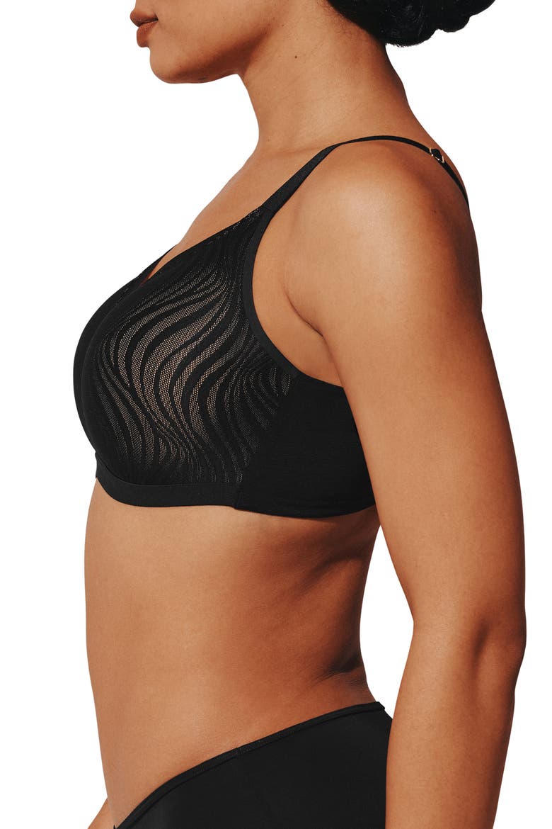 24/7® Classic Wireless Crossover Lace Minimizer, Alternate, color, BLACK