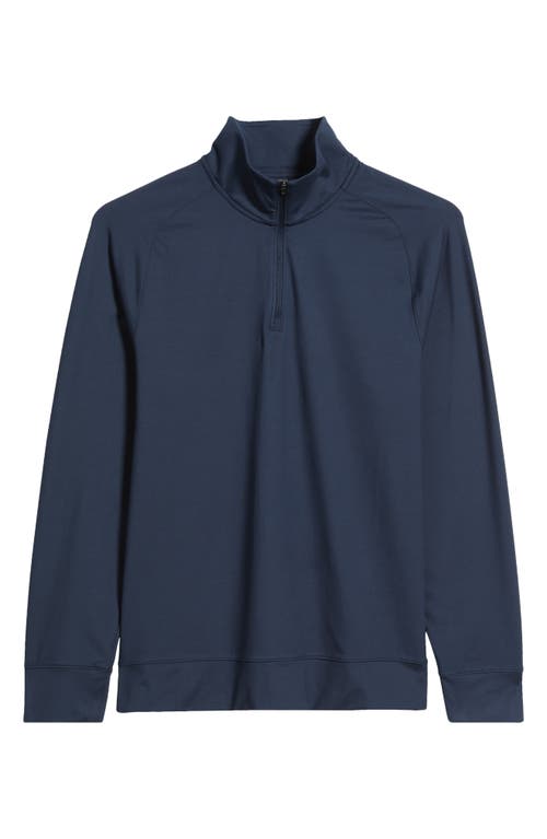 Zella Live In Performance Quarter Zip Pullover In Blue