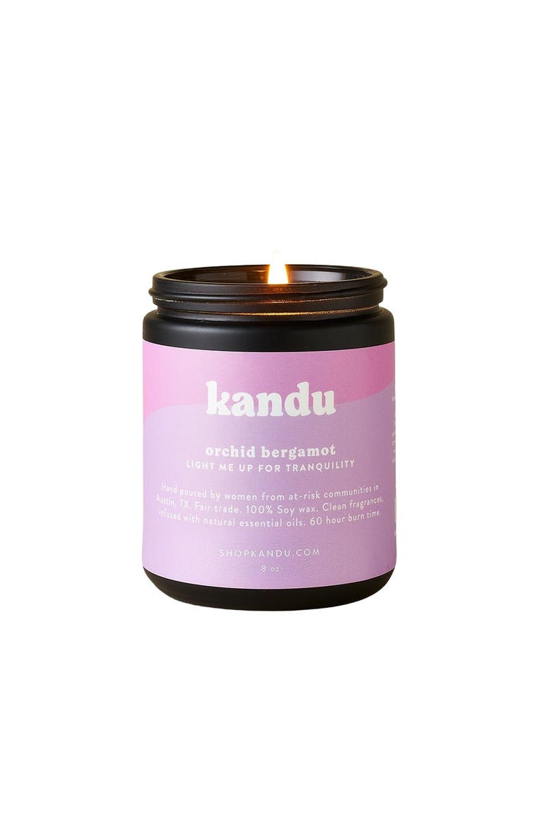 Orchid Bergamot 8 Oz Candle, Main, color, No Color