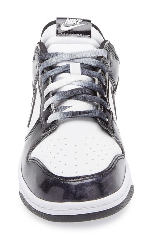 Nike Dunk Low Retro Sneakers In White Suede And Leather In White