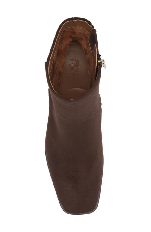 Nordstrom Rack Normandy Block Heel Bootie In Brown Chocolate