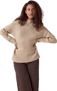 Celtic & Co. Multi Stitch Funnel Neck Sweater