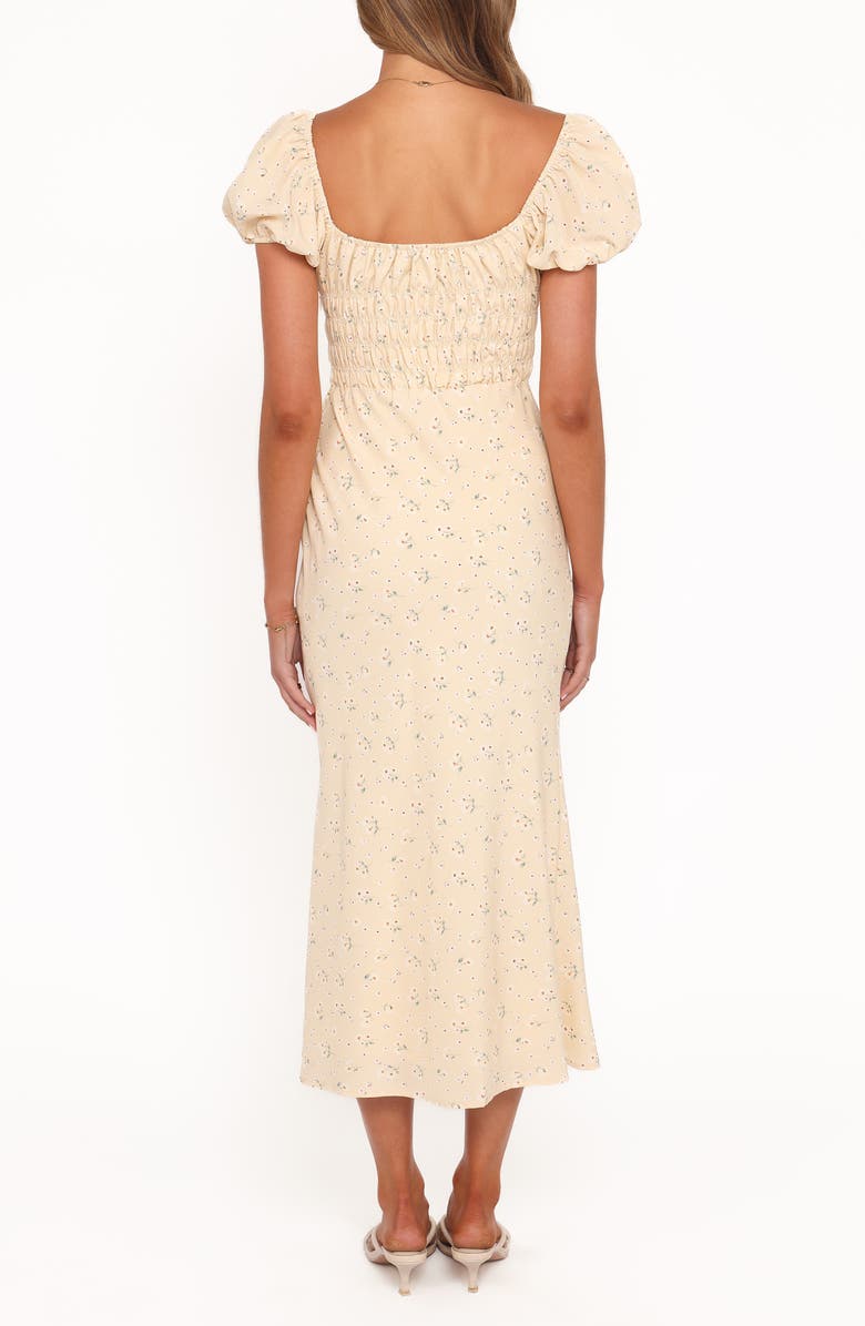 Petal & Pup Teigan Floral Midi Dress, Alternate, color, Yellow Floral