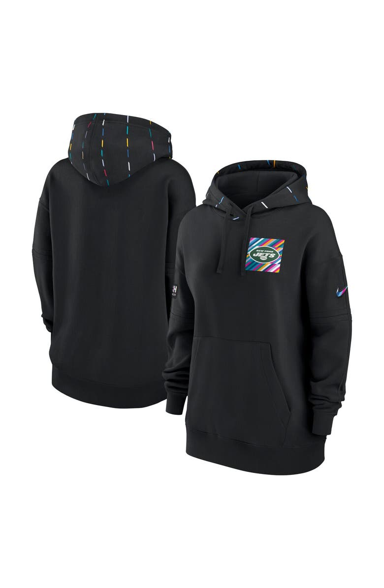 Nike Women's Nike Black New York Jets 2023 NFL Crucial Catch Club Pullover Hoodie, Main, color, Black