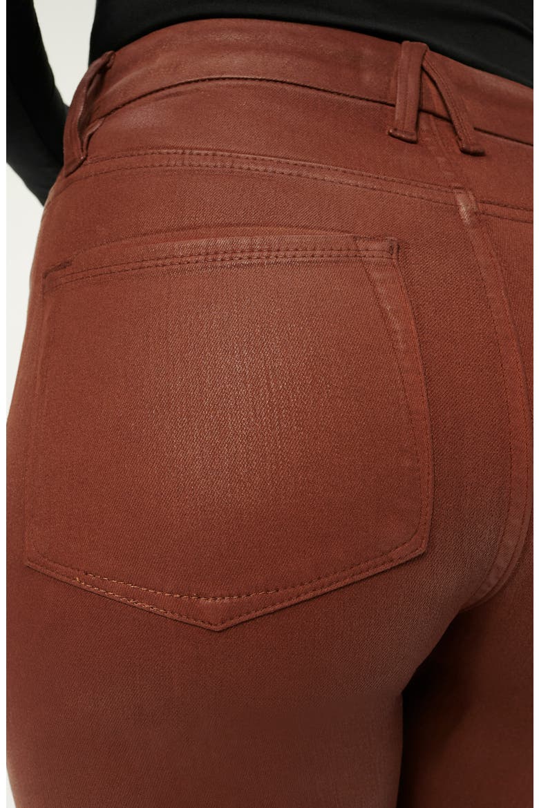 Good Legs Coated Ankle Skinny Jeans, Alternate, color, TORTOISE SHELL