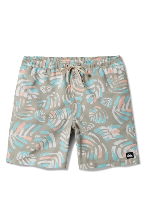Quiksilver Everyday Mix Volley Swim Trunks In Pale Aloe