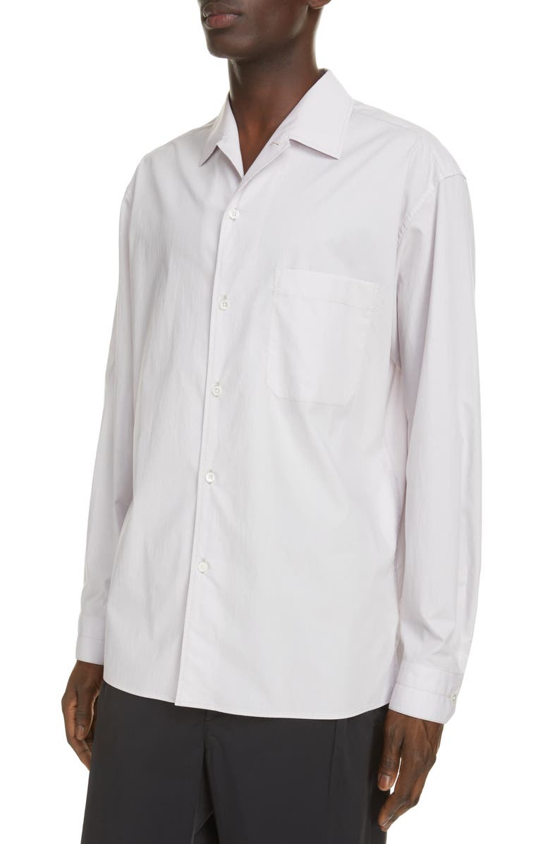 Lemaire Convertible Collar Button-Up Shirt, Alternate, color,