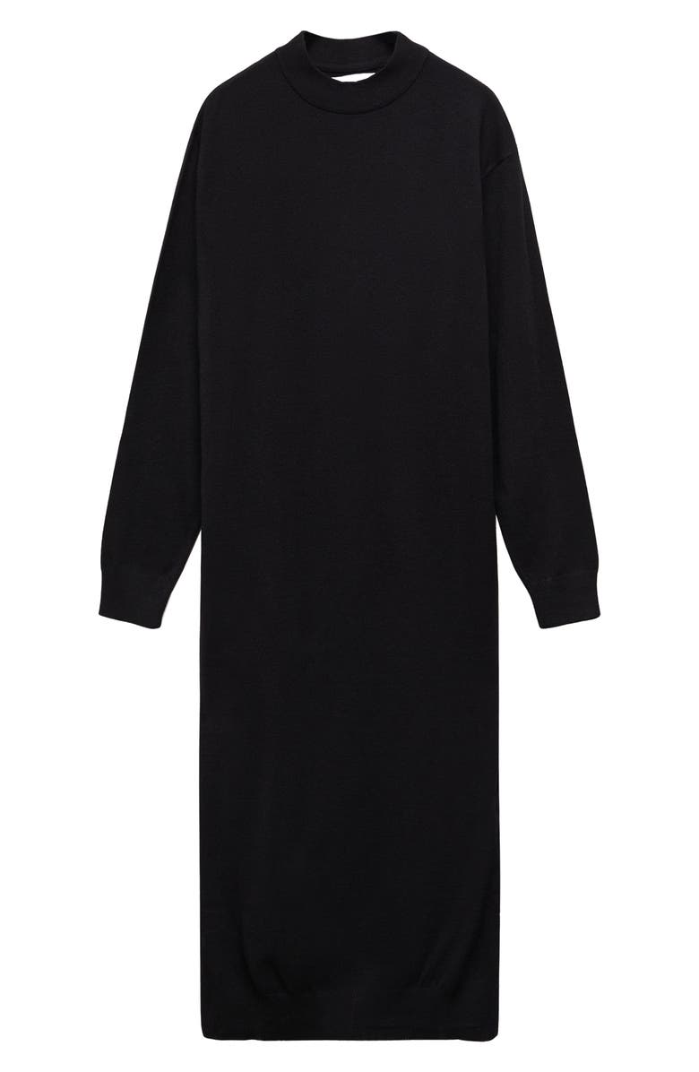 MANGO Oversize Long Sleeve Midi Sweater Dress, Alternate, color,