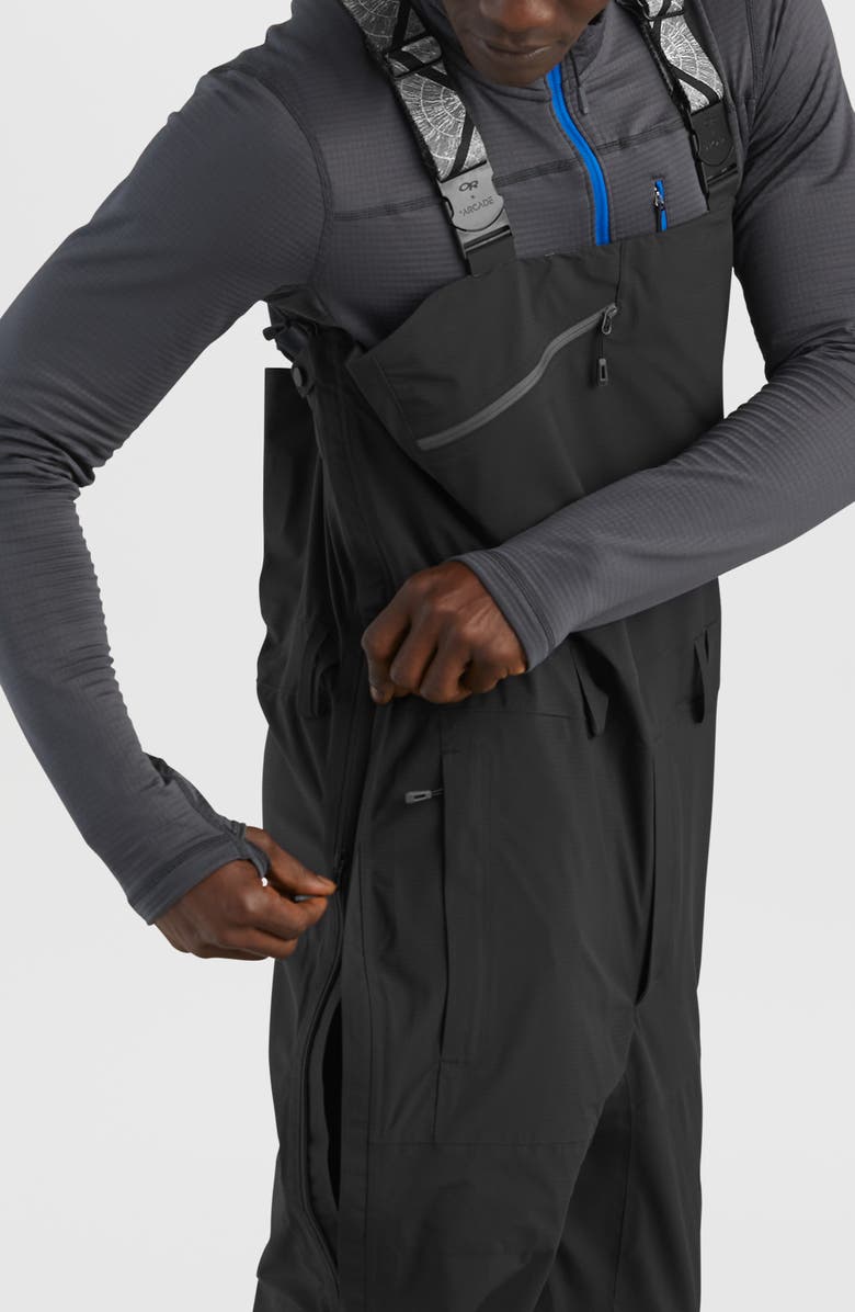Outdoor Research x Arcade<sup>®</sup> Men's Carbide Pertex<sup>®</sup> Shield Waterproof Bibs Snow Pants, Alternate, color, 