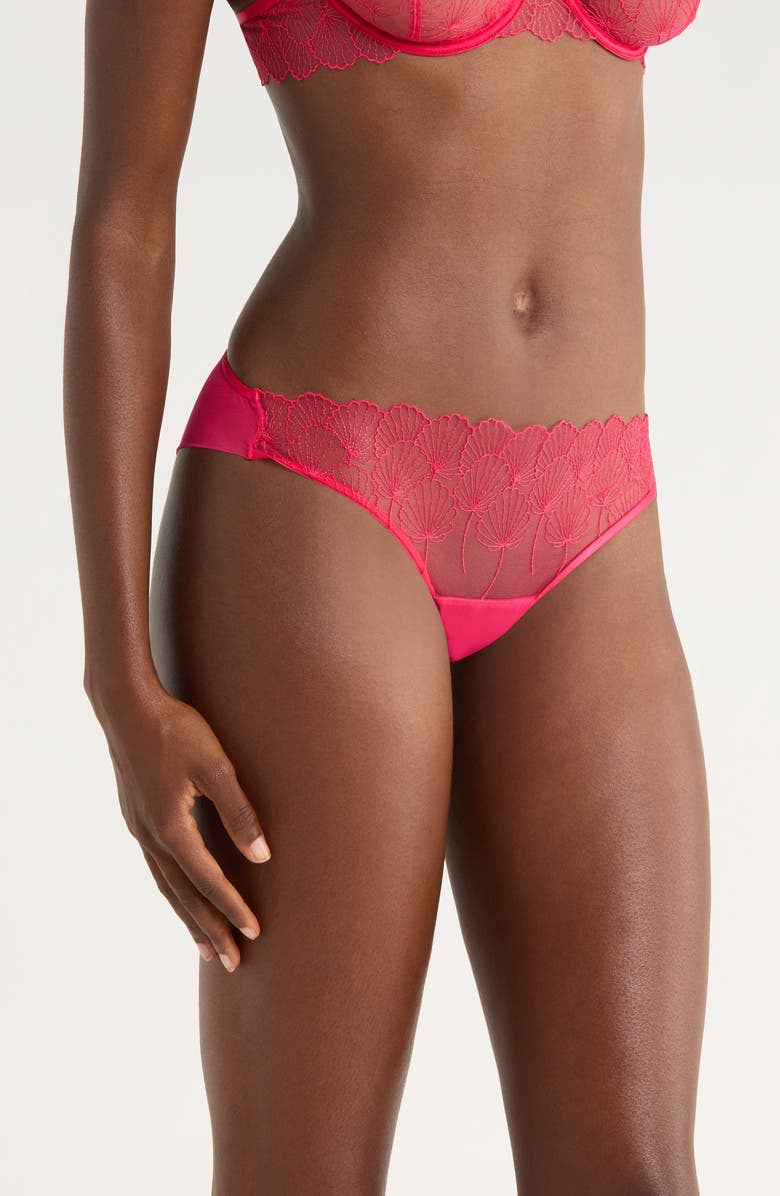 Bluebella Vermont Embroidered Mesh Briefs, Alternate, color, Virtual Pink