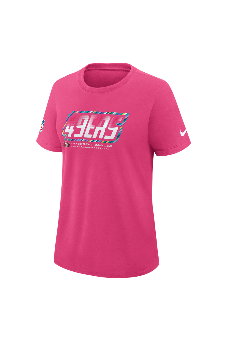 Women's Nike  Pink San Francisco 49ers 2026 NFL Crucial Catch Tri-Blend Dri-FIT T-Shirt, Alternate, color, Pink