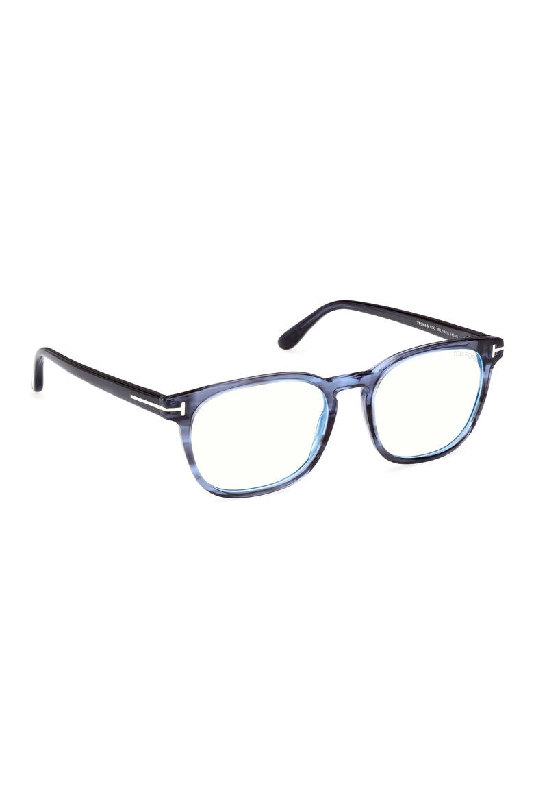53mm Square Blue Light Blocking Glasses, Alternate, color, BLUE/OTHER