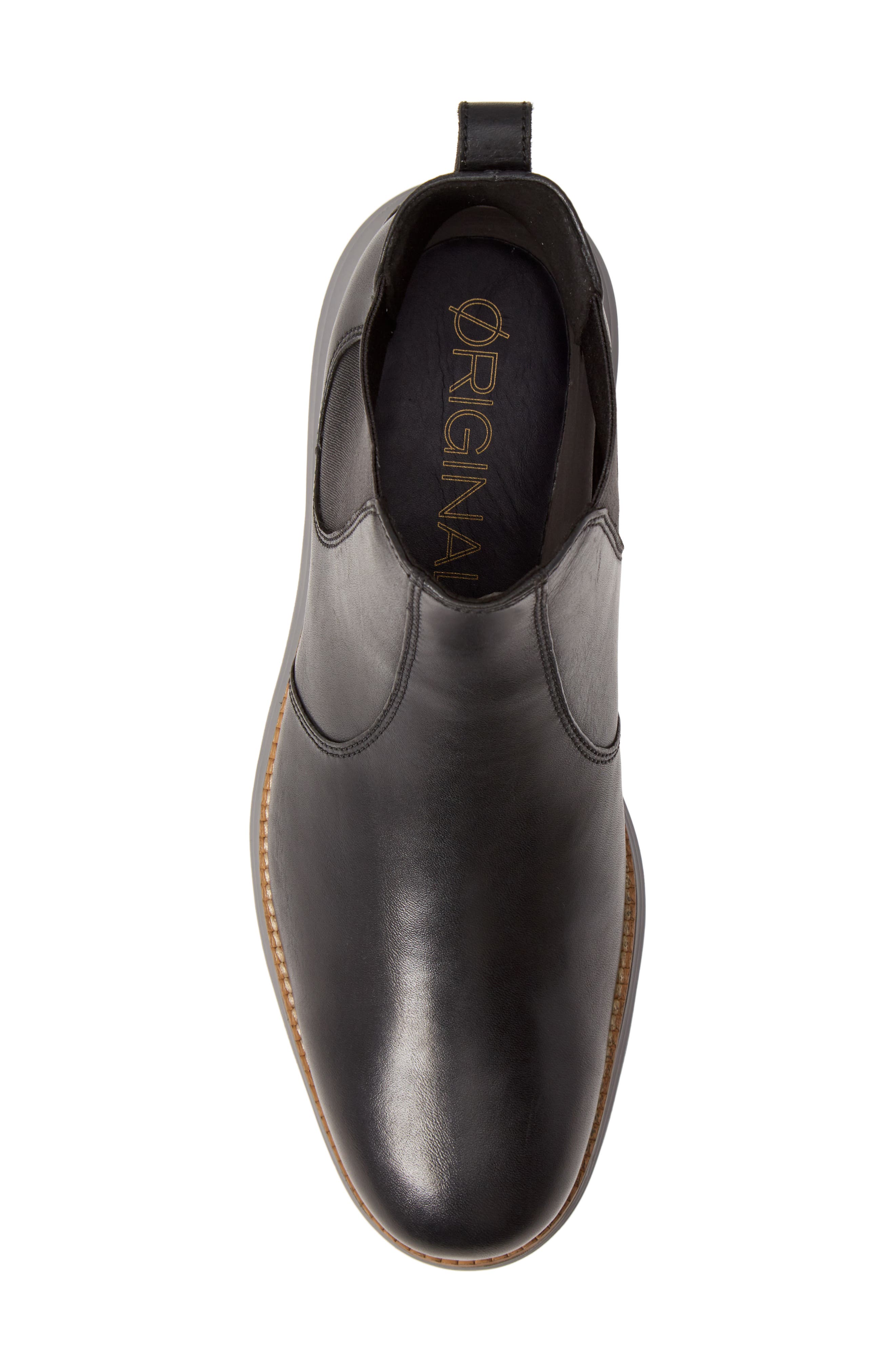 Original Grand Waterproof Chelsea Boot, Alternate, color, BLACK/ IRONSTONE LEATHER