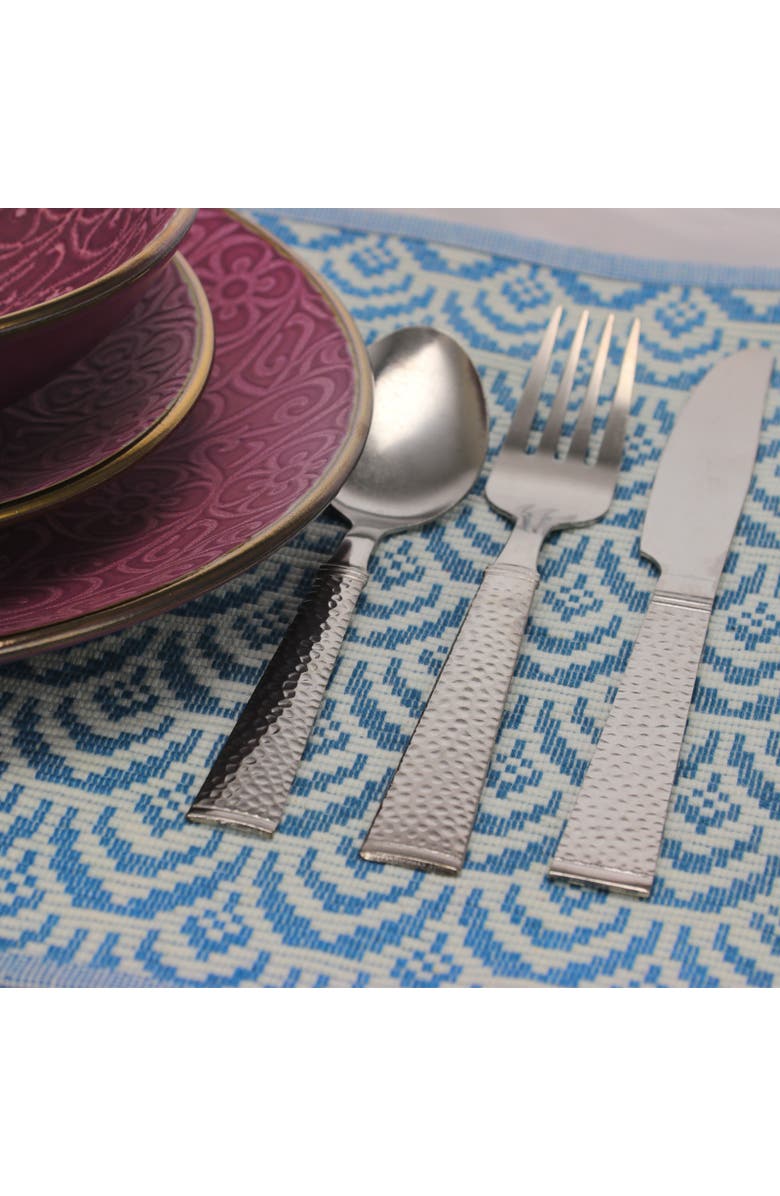 Gibson Everyday Prato 20 Piece Flatware Set, Alternate, color, Metallic Silver