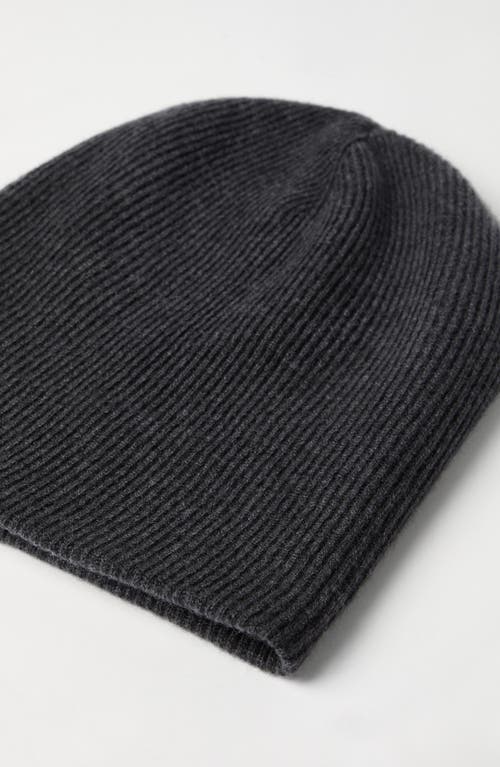 Brunello Cucinelli Cashmere Beanie Hat In Gray