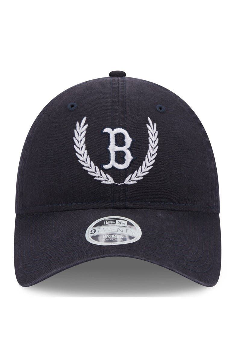 New Era Women's New Era Navy Boston Red Sox Leaves 9TWENTY Adjustable Hat, Alternate, color, Navy