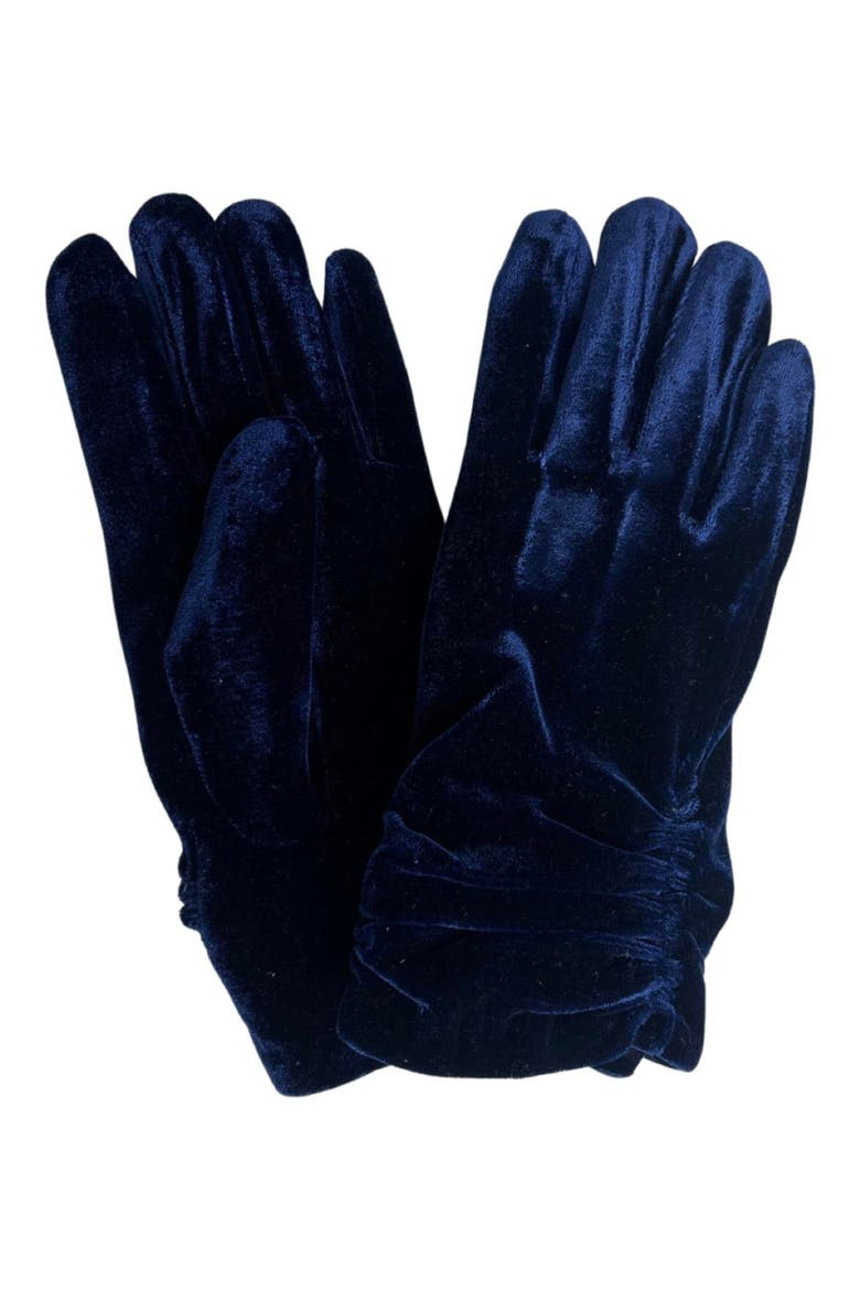 Velvet Gloves, Main, color, NAVY