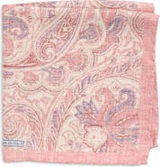 Nordstrom Paisley Silk Pocket Square
