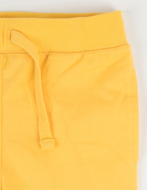 Leveret Kids 100% Cotton Lightweight Jogger Pants In Yellow