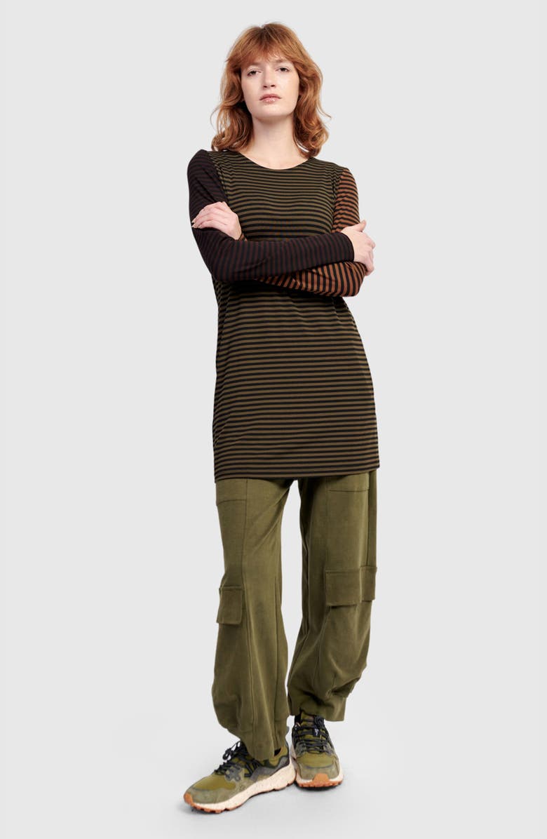 Alembika Layering Long Tee, Alternate, color, Stripes