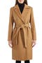 Belted Notch Collar Wool & Cashmere Blend Coat