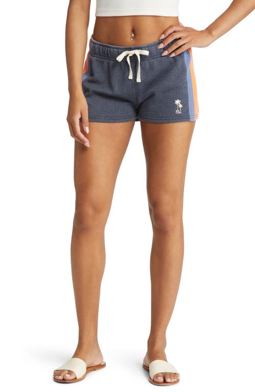 Rip Curl Melting Waves Fleece Shorts in Navy 